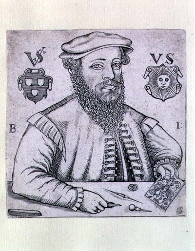Portrait de Virgilius Solis (1514-62) graveur allemand - Balthasar Jenichen