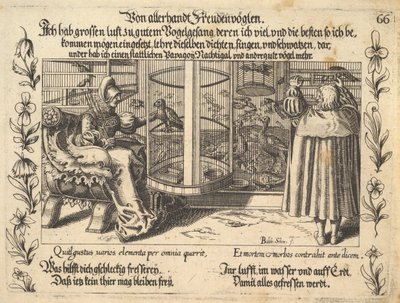 Von allerhandt Freudenvöglen, illustration de Petrarch, Gluck und Ungluck Spiegel, figur..., 1652 - Balthasar Schwan