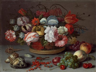 Panier de fleurs - Balthasar van der Ast