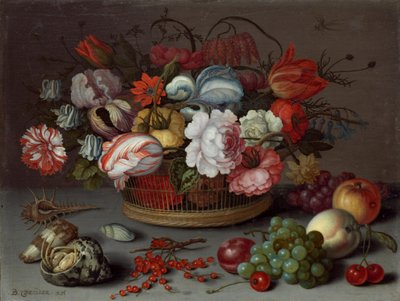 Panier de fleurs - Balthasar van der Ast