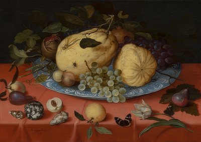 Nature morte de fruits avec coquillages et tulipe - Balthasar van der Ast