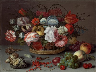 Panier de fleurs - Balthasar van der Ast