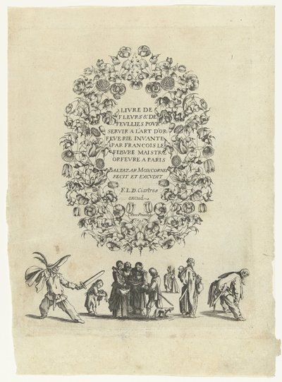 Page de titre: Livre de Fleurs & de Feuilles pour servir à l