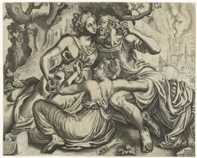 Loth et ses filles - Balthazar van den Bos