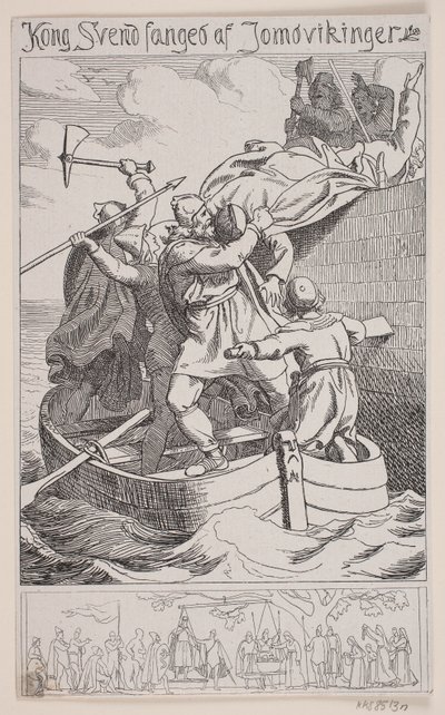Le roi Svend capturé par les Jomsvikings - Balzer Dahl