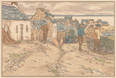 La belle campagne en Bretagne : Rue à Tréboul - Banavari 1