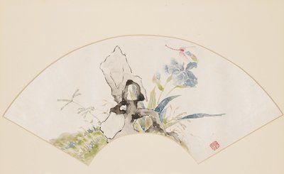 Lys, rocher et libellule, 19ème siècle - Baoru Liu