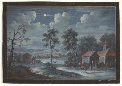 Un paysage méridional au clair de lune - Barbara Dietzsch