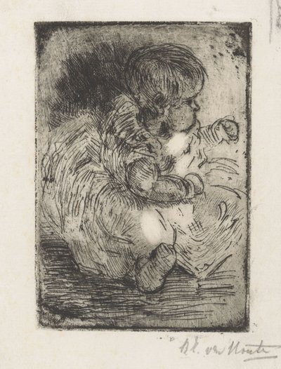 Portrait de H.W. Mouton bébé - Barbara Elisabeth van Houten (signed by artist)