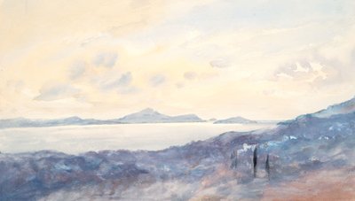 Paysages avec lavis bleu - Barbara Leigh Smith Bodichon