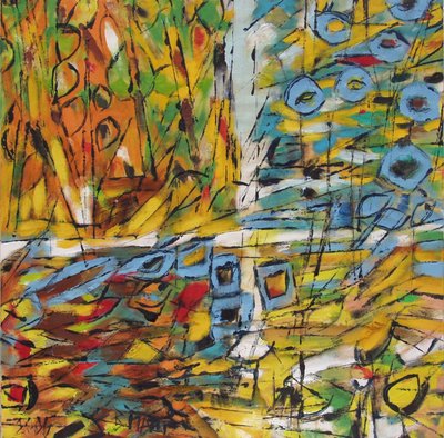 Paysage abstrait éclatant - Barbara Piatti