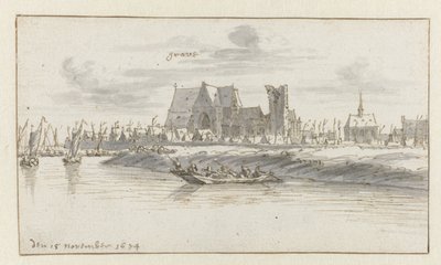 Vue de Grave, Noord-Brabant - Barend Klotz (attributed to)