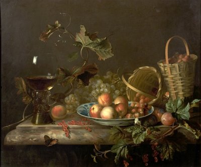 Nature morte avec verre de vin, 1692 - Barend or Bernardus van der Meer