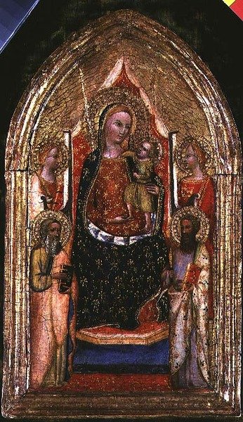 Madone et enfant en trône avec Saint Barthélemy et d