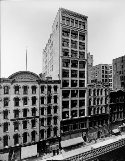 Clifton House, Thomas Church building et J. P. Atwater building, Chicago, Illinois, USA, vers 1900 - Barnes and Crosby