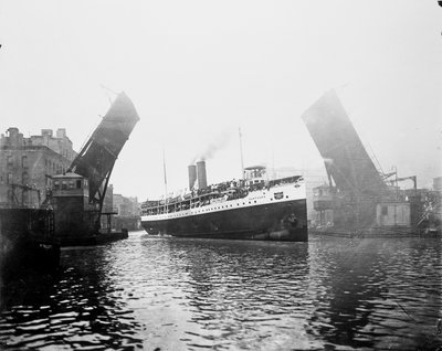 Navire Eastland, Chicago, Illinois, États-Unis, c.1900 - Barnes and Crosby