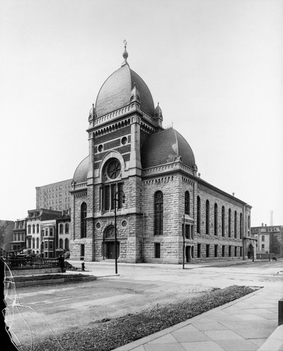 Congrégation du Sinaï, Chicago, Illinois, USA, vers 1900 - Barnes and Crosby