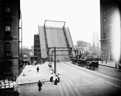 Pont de State Street, Chicago, Illinois, États-Unis, vers 1905 - Barnes and Crosby