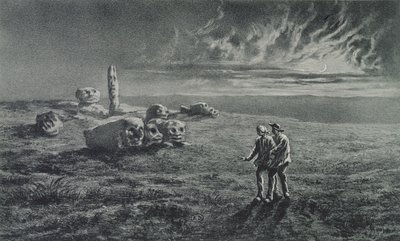 Les Pierres Sottes, illustration pour Légendes Rustiques par George Sand - Maurice Sand