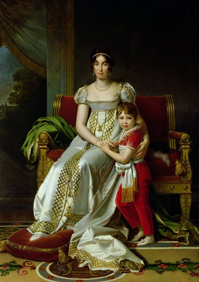 Hortense de Beauharnais, Reine de Hollande et son fils, Napoléon Charles Bonaparte, 1806 - Baron François Pascal Simon Gérard