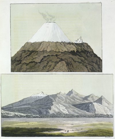 Sommet du Cotopaxi (en haut), et l