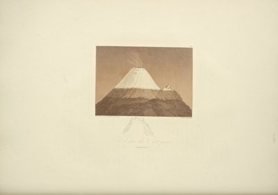 Volcan de Cotopaxi, illustration de "Vues des Cordillères et Monumens des Peuples Indigènes de l