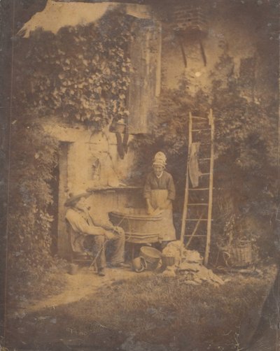 La lessive, années 1840 - Baron Louis Adolphe Humbert De Molard