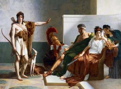 Hippolyte rejette les accusations de Phèdre - Baron Pierre Narcisse Guerin