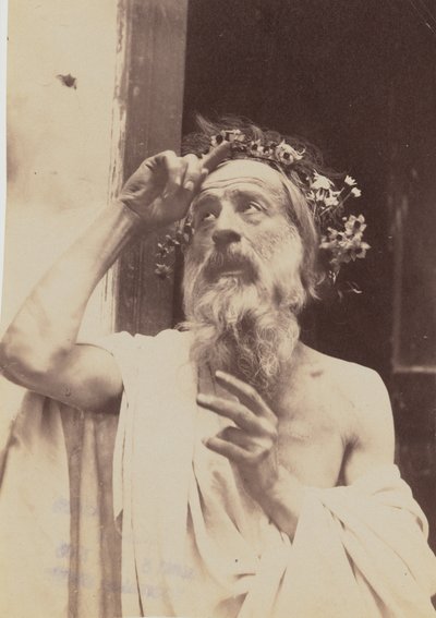 [Homme âgé avec une couronne] - Baron Wilhelm von Gloeden