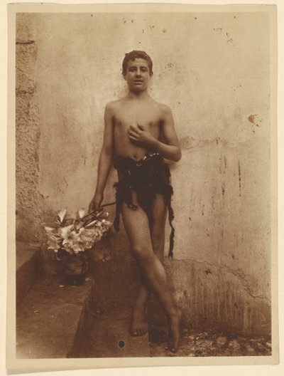 [Jeunesse avec des lilas] - Baron Wilhelm von Gloeden