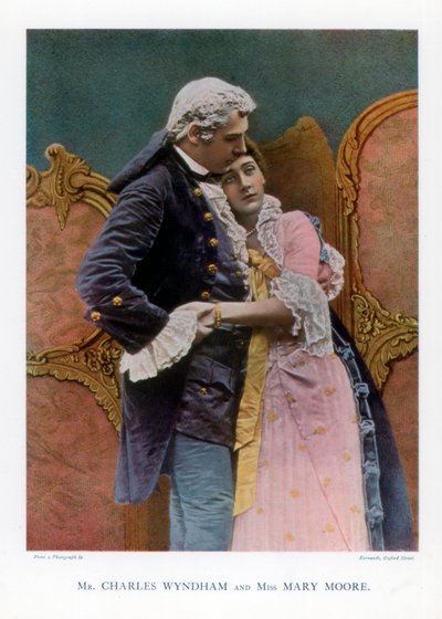 Charles Wyndham et Mary Moore, acteurs anglais - Barraud