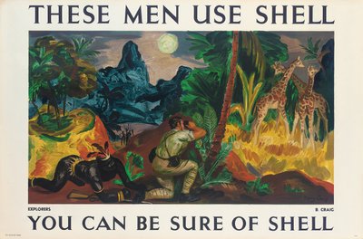 Affiche publicitaire pour Shell - Barry Craig