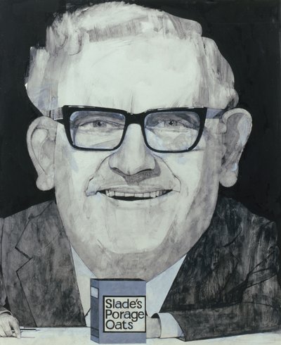 Portrait de Ronnie Barker, illustration pour The Listener, 1970s - Barry Fantoni