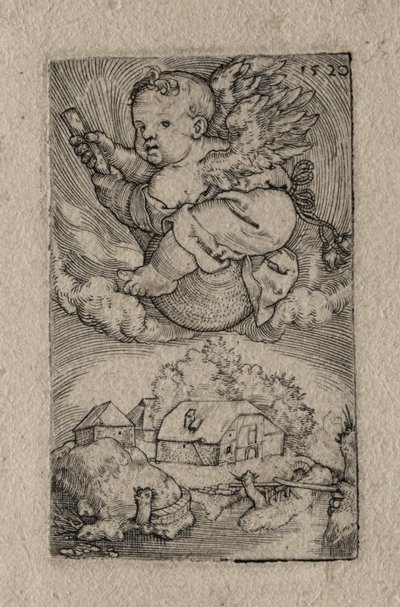 Génie chevauchant une balle - Barthel Beham