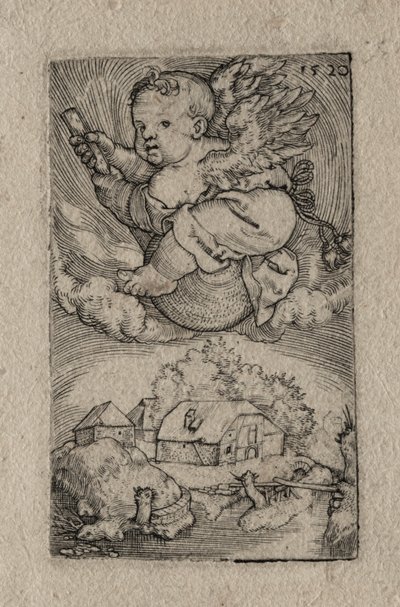 Génie chevauchant une boule, 1520 - Barthel Beham