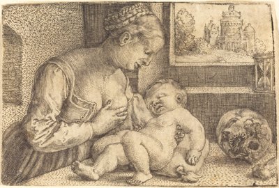 Madone avec crâne - Barthel Beham