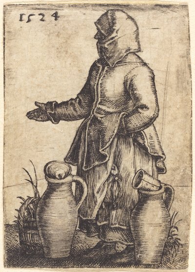 Paysanne avec deux cruches - Barthel Beham