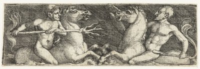 Deux tritons combattants - Barthel Beham