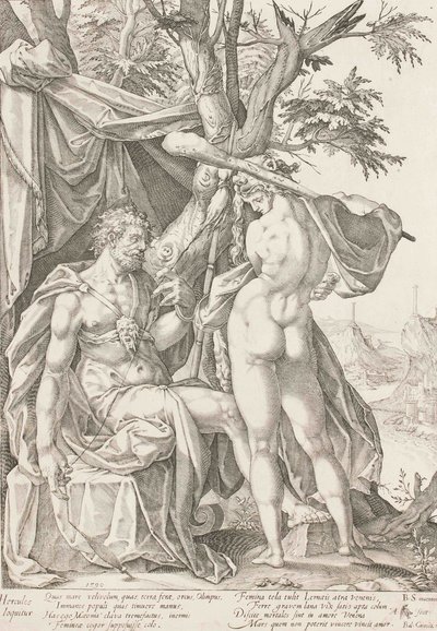 Hercule et Omphale, 1590 - Bartholomaeus Spranger
