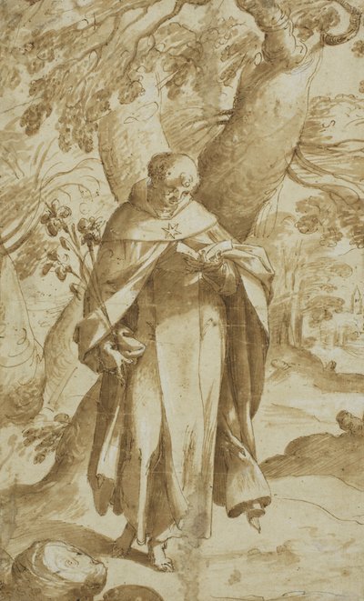 Saint Dominique lisant, vers 1573 - Bartholomaeus Spranger