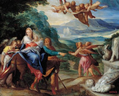 La fuite en Égypte - Bartholomaeus Spranger
