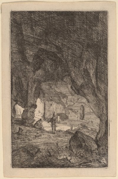 Grotte avec des frères - Bartholomeus Breenbergh