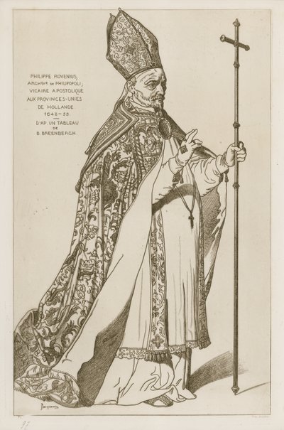 Philippe Rovenius, Archevêque de Philipopoli, vicaire apostolique, aux provinces-unies de Hollande, 1648-55. D