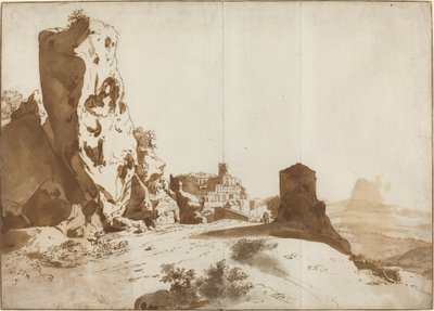 Les rochers fantastiques et le château de Bomarzo - Bartholomeus Breenbergh