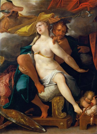 Vénus et Mars avertis par Mercure - Bartholomeus Spranger