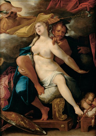 Vénus et Mars avertis par Mercure, vers 1586 - Bartholomaeus Spranger