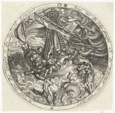 Jonas jeté par les marins par-dessus bord - Bartholomeus Willemsz. Dolendo