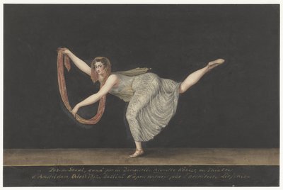 Danseuse Annette Köbler, exécutant le pas-de-shawl - Bartholomeus Ziesenis