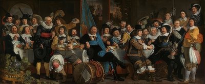 Le Banquet des archers pour célébrer la paix de Münster. 1648 - Bartholomeus van der Helst