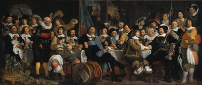 La célébration de la paix de Münster, 18 juin 1648, au quartier général des arbalétriers civils - Bartholomeus van der Helst